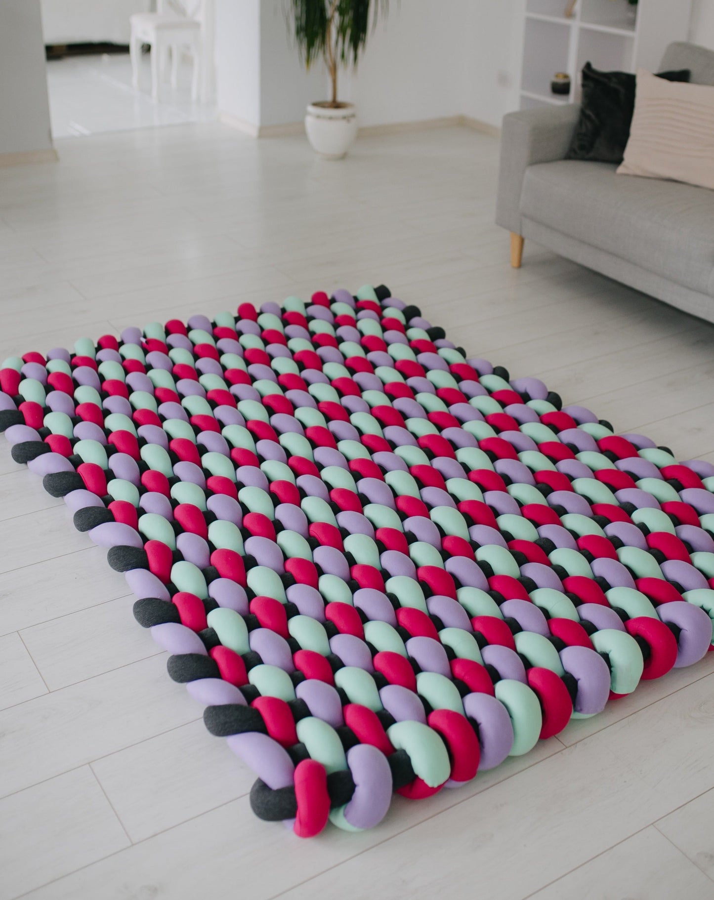 Large braided rug