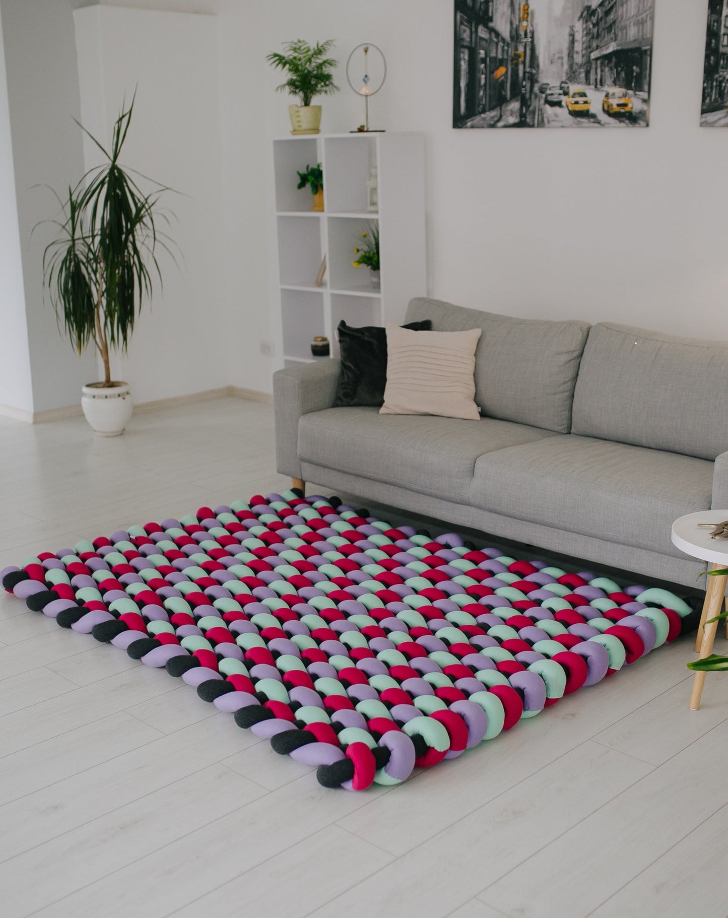 Large braided rug